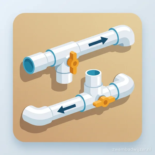 Leidingwerk voor je zwembad: PVC diameters, verlijmen en hydraulica uitgelegd