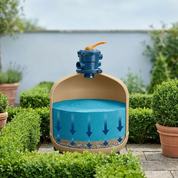 How does a pool sand filter work? Technology, multiport valve and filter media