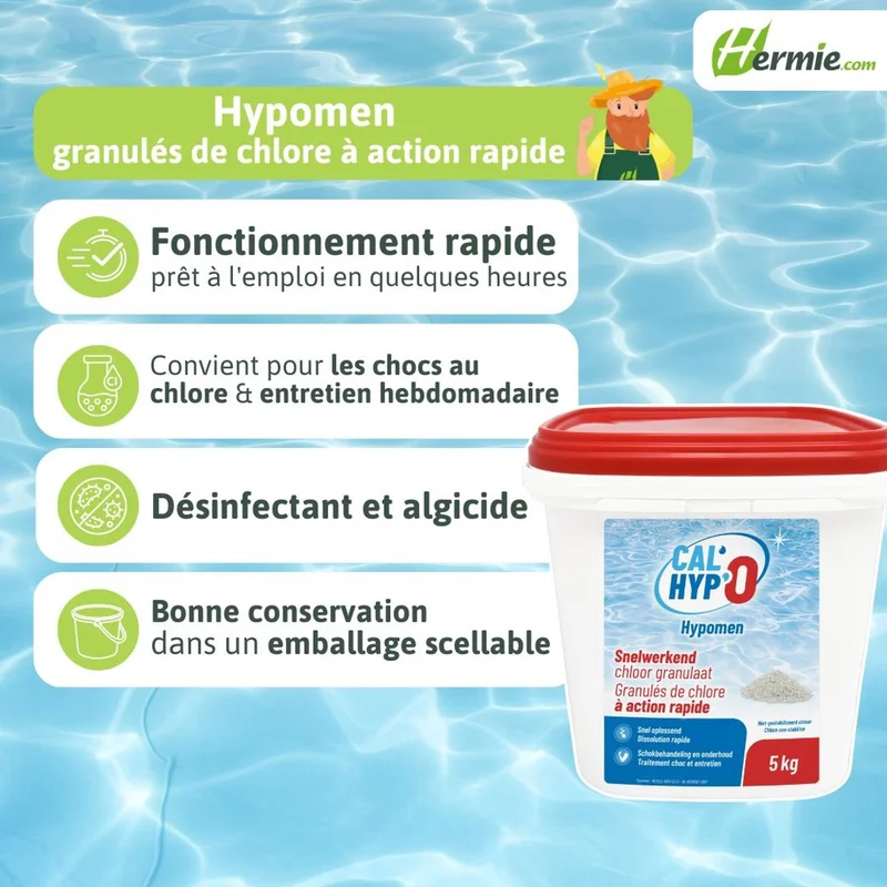 Hypomen Granulaat Snelwerkend Chloor (5 kg)
