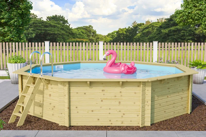 Karibu Wooden Pool Model 3 with Filter Package