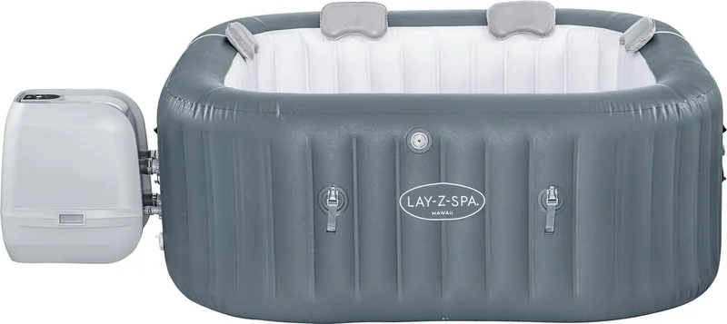 Lay-Z-Spa Hawaii HydroJet Pro with water jets for targeted back massage