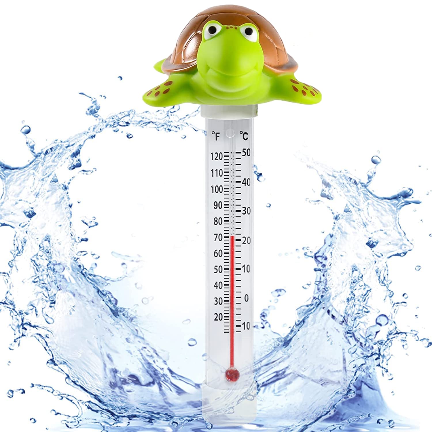 Drijvende zwembadthermometer voor het meten van de watertemperatuur