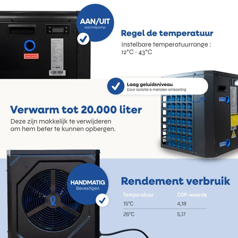 LIVIN' Pool Heat Pump 5 kW (Plug & Play)